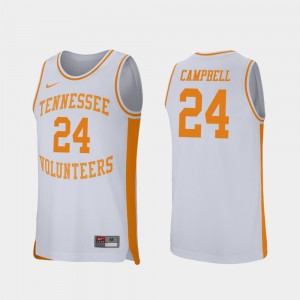 College Basketball Lucas Campbell UT Jersey White Men Retro Performance #24 112224-207