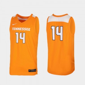 For Men College Basketball Tennessee Orange UT Jersey #14 Replica 298912-433