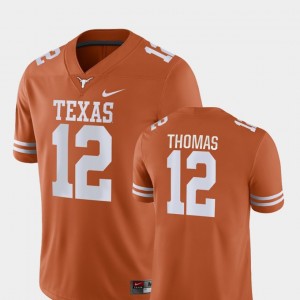 For Men's Game Earl Thomas Texas Jersey Orange College Football #12 998810-177