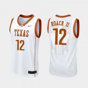 Replica College Basketball Men's Kerwin Roach II Texas Jersey #12 White 520249-675