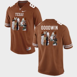 Marquise Goodwin Texas Jersey For Men Pictorial Fashion #84 Brunt Orange 118422-221