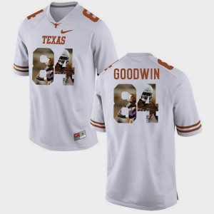 For Men's Marquise Goodwin Texas Jersey Pictorial Fashion #84 White 251424-376
