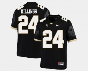 D.J. Killings UCF Jersey College Football Mens Black #24 American Athletic Conference 700357-908