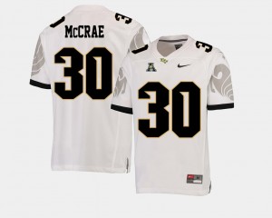 American Athletic Conference #30 For Men's White Greg McCrae UCF Jersey College Football 468835-516