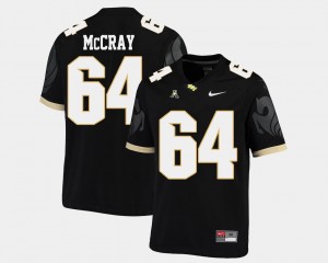 American Athletic Conference Black #64 Justin McCray UCF Jersey College Football Mens 272727-473