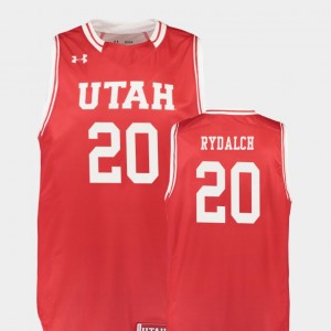 #20 Beau Rydalch Utah Jersey College Basketball Mens Red Replica 715310-321