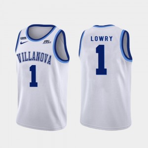 Authentic Mens White College Basketball Kyle Lowry Villanova Jersey #1 430236-288