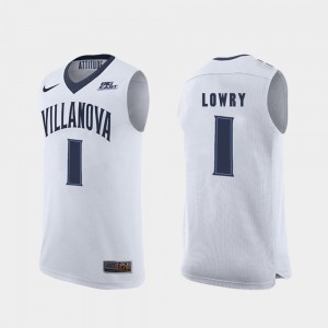 Mens Kyle Lowry Villanova Jersey #1 Replica College Basketball White 824829-604
