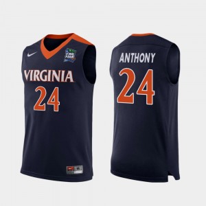 For Men's Navy Replica #24 2019 Final-Four Marco Anthony UVA Jersey 241458-570
