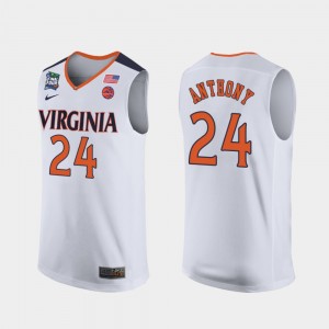 Marco Anthony UVA Jersey #24 Men 2019 Final-Four White 440884-593