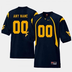 Navy WVU Custom Jerseys #00 Replica College Football Men 739737-207
