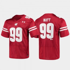 #99 Alumni Football J.J. Watt Wisconsin Jersey Replica Red For Men 626445-463