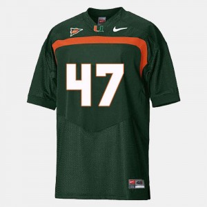 Green College Football Youth #47 Michael Irvin Miami Jersey 727009-158