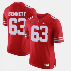 Michael Bennett OSU Jersey Scarlet Alumni Football Game For Men #63 363349-186