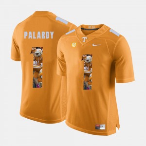 #1 Michael Palardy UT Jersey Pictorial Fashion Orange For Men's 722401-928
