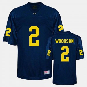 Charles Woodson Michigan Jersey Blue #2 Men's College Football 721026-271