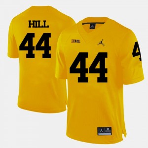 Delano Hill Michigan Jersey Yellow #44 Men College Football 740427-421