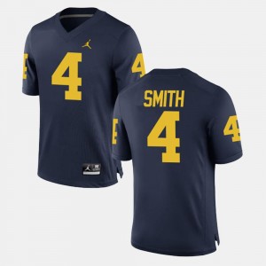 Alumni Football Game De'Veon Smith Michigan Jersey #4 For Men's Navy 144724-659