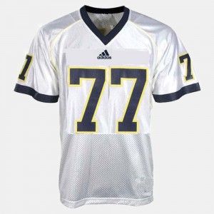 #77 White Youth(Kids) College Football Taylor Lewan Michigan Jersey 468517-422
