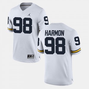 Alumni Football Game Tom Harmon Michigan Jersey Men White #98 265424-835
