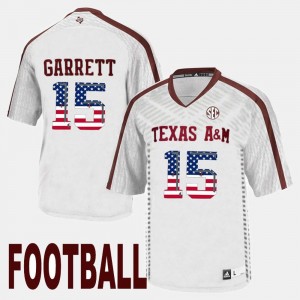 Myles Garrett Texas A&M Jersey #15 US Flag Fashion White Men 196939-293