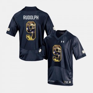 For Men #9 Navy Kyle Rudolph Notre Dame Jersey Player Pictorial 530031-266