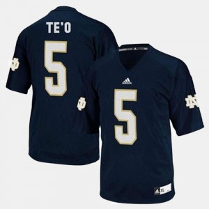 For Men #5 College Football Manti Te'o Notre Dame Jersey Blue 112712-188