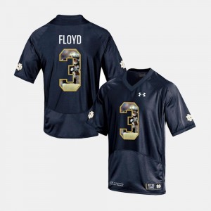For Men Michael Floyd Notre Dame Jersey Player Pictorial #3 Navy 870236-364