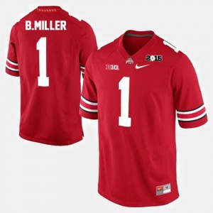 Braxton Miller OSU Jersey College Football For Men Red #1 156323-243