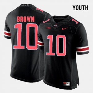 CaCorey Brown OSU Jersey Youth(Kids) #10 College Football Black 222479-375