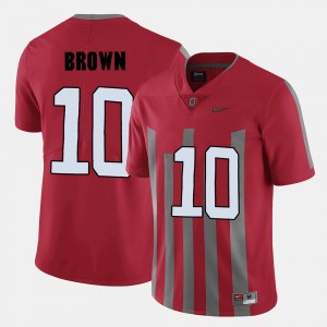 College Football CaCorey Brown OSU Jersey #10 Red Men's 610683-546