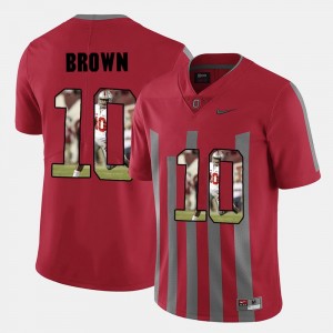 Red For Men Pictorial Fashion CaCorey Brown OSU Jersey #10 160405-256