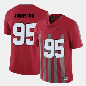 Red College Football For Men's Cameron Johnston OSU Jersey #95 243055-990