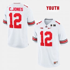 Cardale Jones OSU Jersey #12 College Football White For Kids 689771-984