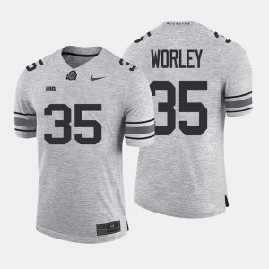 Gridiron Limited Gray Gridiron Gray Limited #35 For Men's Chris Worley OSU Jersey 943726-724