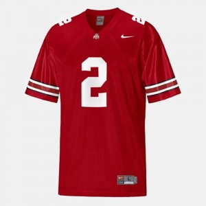 Cris Carter OSU Jersey College Football #2 For Men Red 704765-139