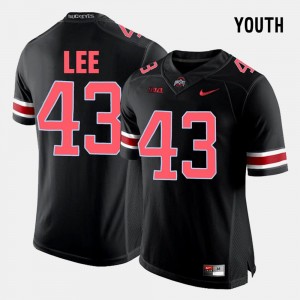 Black College Football #43 Darron Lee OSU Jersey Youth(Kids) 695878-350