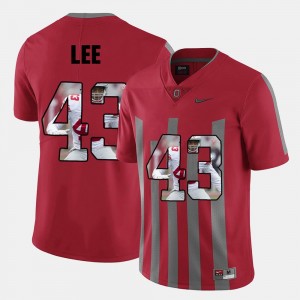 Pictorial Fashion #43 Red For Men's Darron Lee OSU Jersey 470418-535
