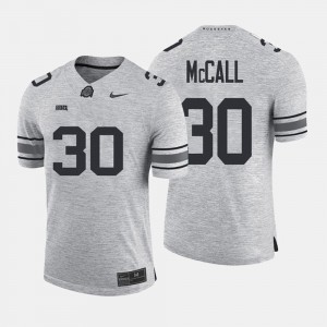 #30 Gridiron Limited Gray Demario McCall OSU Jersey For Men's Gridiron Gray Limited 948000-376