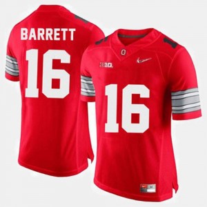 #16 Red Mens College Football J.T. Barrett OSU Jersey 255724-224