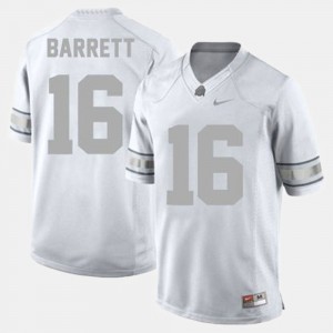 College Football Men #16 White J.T. Barrett OSU Jersey 369097-289