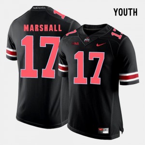 Jalin Marshall OSU Jersey Youth Black #17 College Football 231445-665