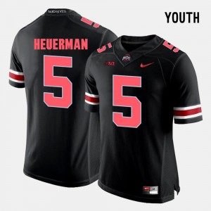 Youth Black Jeff Heuerman OSU Jersey College Football #5 950574-326