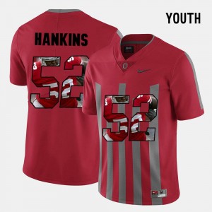 Red Youth(Kids) #52 Johnathan Hankins OSU Jersey Pictorial Fashion 336470-809