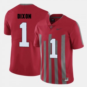 #1 College Football Red Men Johnnie Dixon OSU Jersey 397314-234