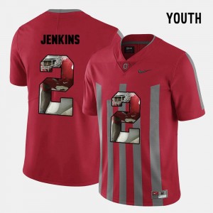 Malcolm Jenkins OSU Jersey Pictorial Fashion Youth(Kids) Red #2 279599-938