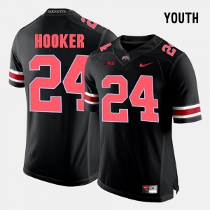 Kids #24 Black College Football Malik Hooker OSU Jersey 627398-910
