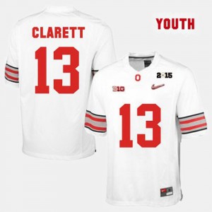 Youth(Kids) College Football Maurice Clarett OSU Jersey White #13 556303-900