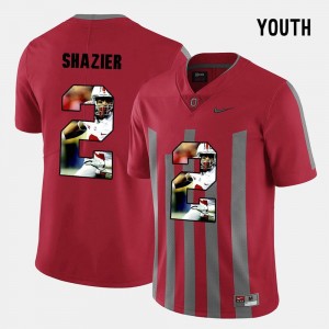 For Kids Pictorial Fashion Red Ryan Shazier OSU Jersey #2 616663-642