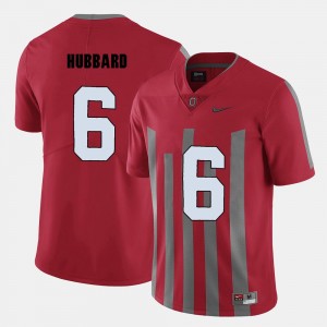 Red For Men's Sam Hubbard OSU Jersey College Football #6 272350-848